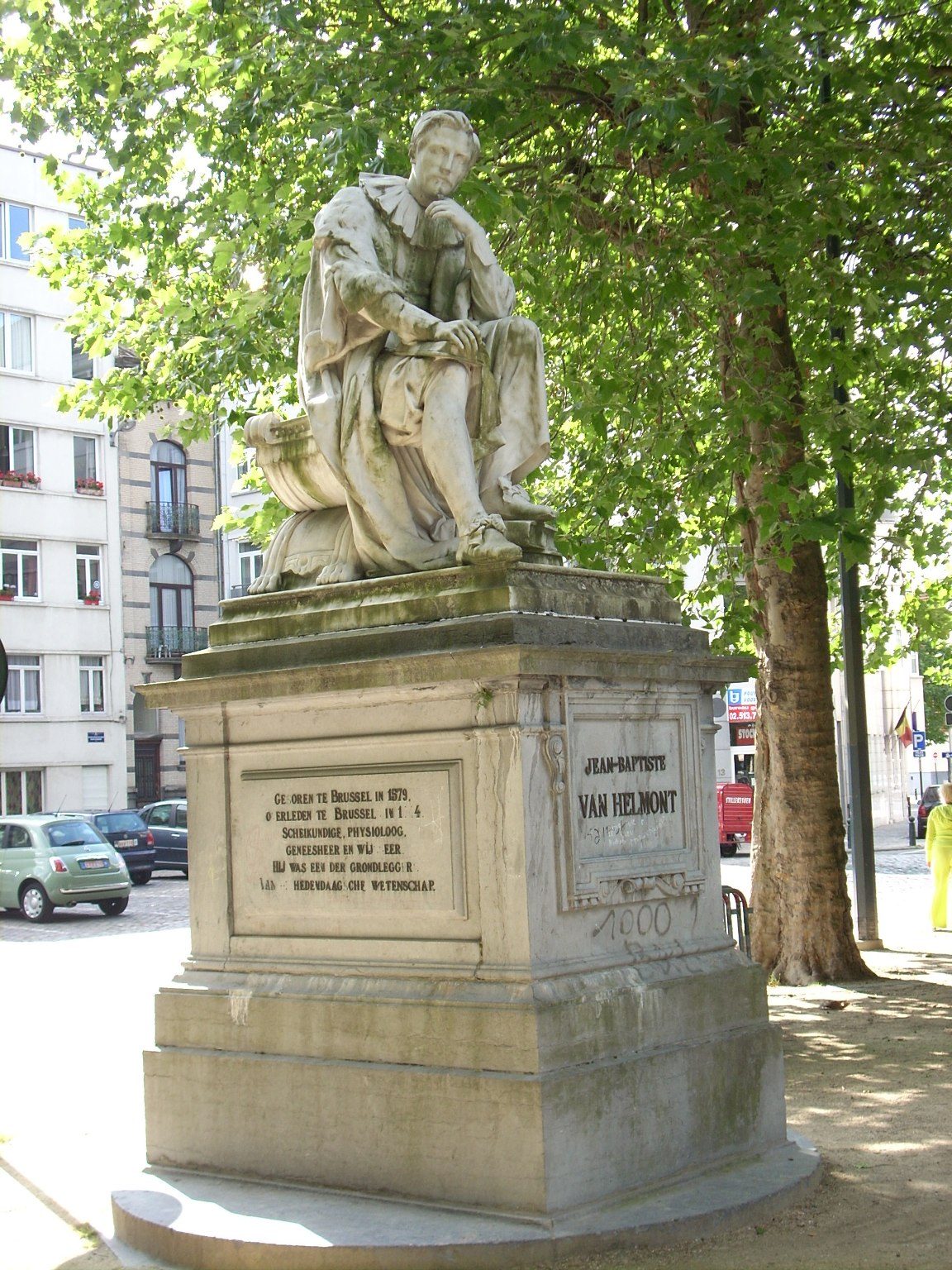 Joan Baptista van Helmont's monument, Brussels - 1.JPG